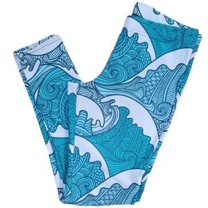 House of Flynn ocean wave leggings size  L